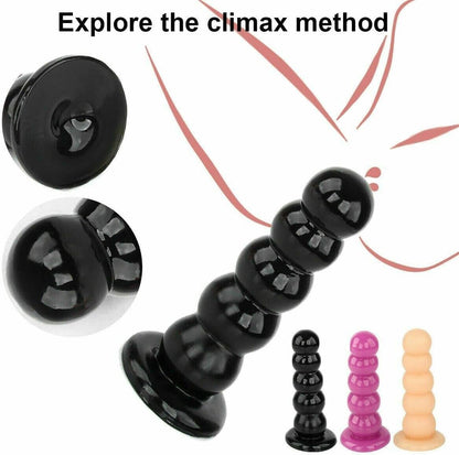 8 inch Anal Butt Plug Dildo Anal Beads Plug kit Dildo But Plug with Suction Cup G Spot Massager Sex Toys Women Men