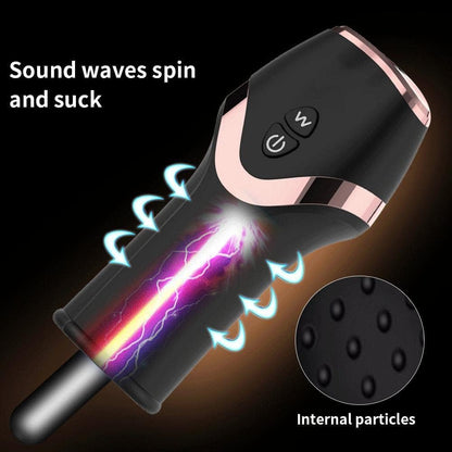 Rechargeable Male Personal Massager Trainer 12 Modes Vibration TPE ABS USB IPX5