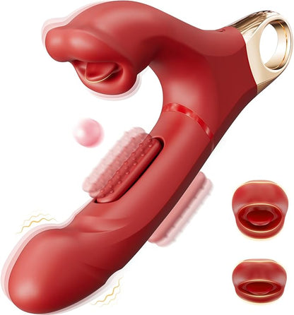 4 in 1 Rechargeable Personal Massager Multi Function 12 Modes Waterproof Silicone