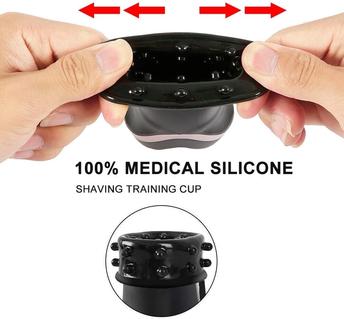 Rechargeable Male Personal Massager Trainer 12 Modes Vibration TPE ABS USB IPX5