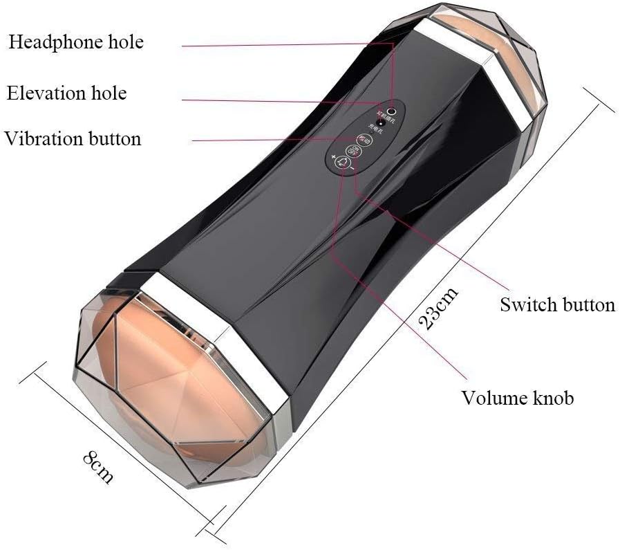 Rechargeable Male Masturbator Cup 8 Vibration Modes USB Waterproof Stroker Voice Sound