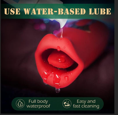 Vibrator Adult Sex Toys for Women - Mouth Sucking, Licking for Women, Adults Toy with 5 Vibration + 10 Kissing Modes Nipple Adult Toys, Anal Clit Nipple Vibrators Female Couples Sex Toys