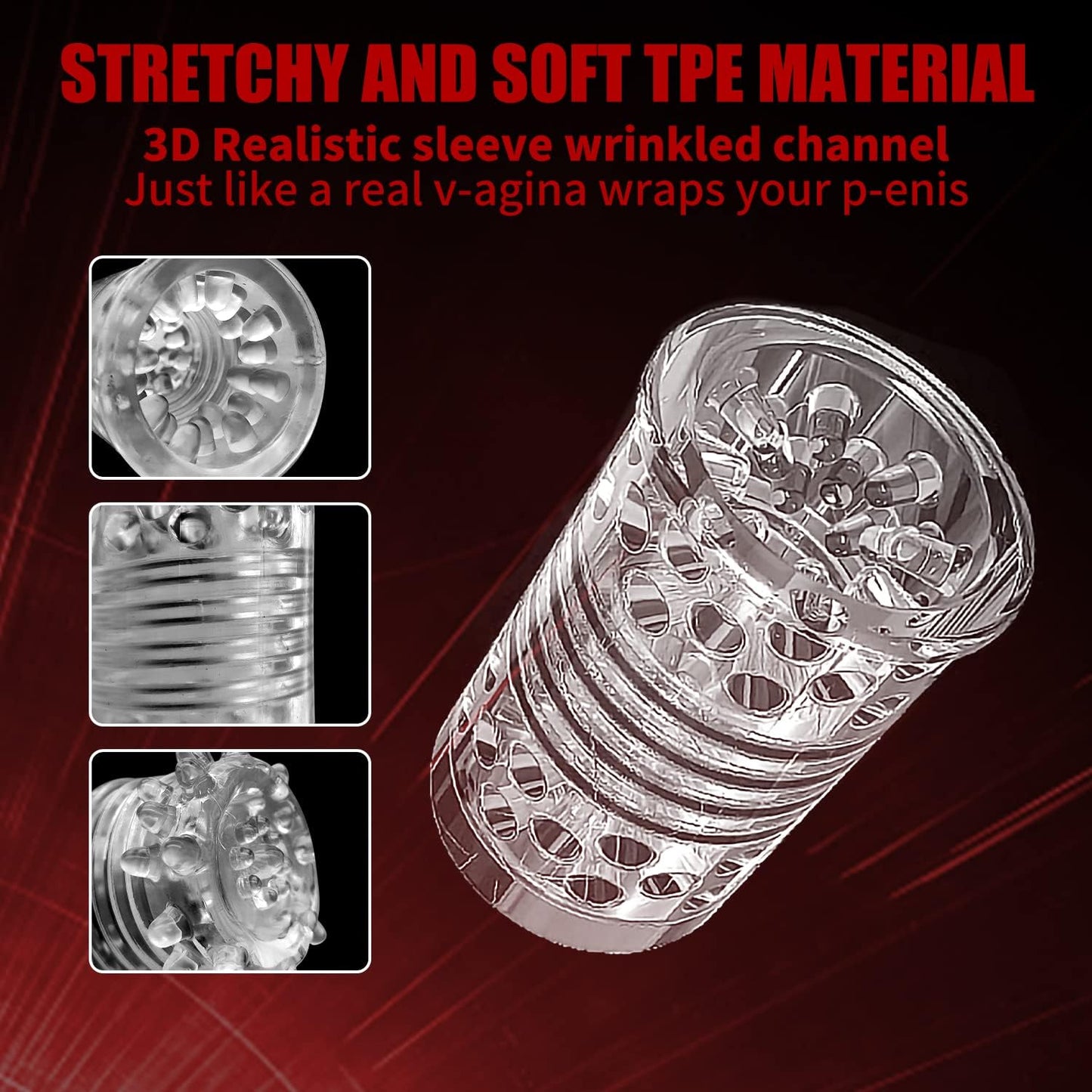 Automatic Male Personal Massager Cup Thrusting Rotating 7 Modes Suction USB Recharge