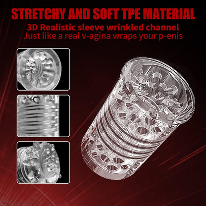 Automatic Male Personal Massager Cup Thrusting Rotating 7 Modes Suction USB Recharge