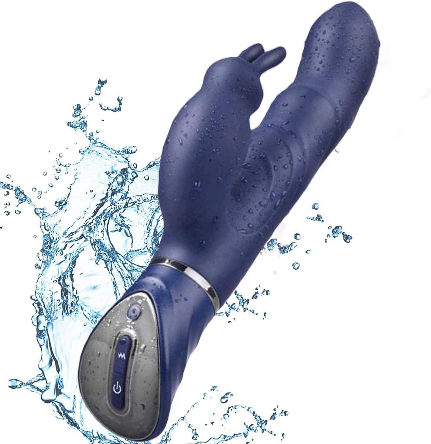 G-spot Rabbit Vibrator Sex Toys, Realistic Dildo Vibrators for Dual Clitoral Stimulation, Waterproof Flexible Silicone Adult Sex Toy with 10x10 Powerful Vibrations for Women or Couple