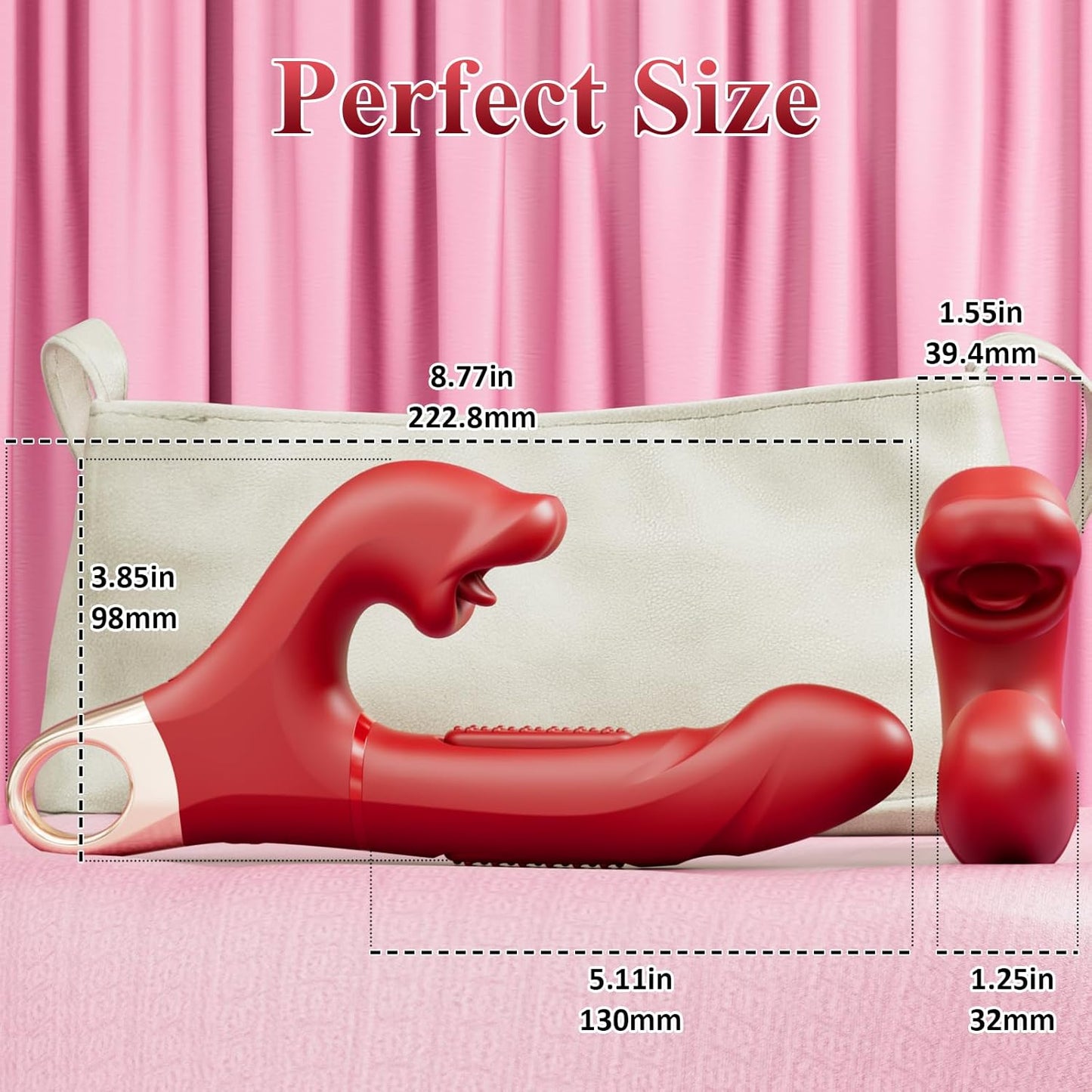 4 in 1 Rechargeable Personal Massager Multi Function 12 Modes Waterproof Silicone