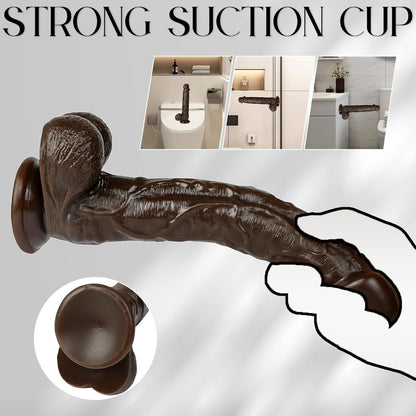 Realistic Suction Cup Dildo – Soft, Flexible & Waterproof (Adult Novelty)