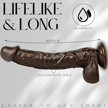 Realistic Suction Cup Dildo – Soft, Flexible & Waterproof (Adult Novelty)