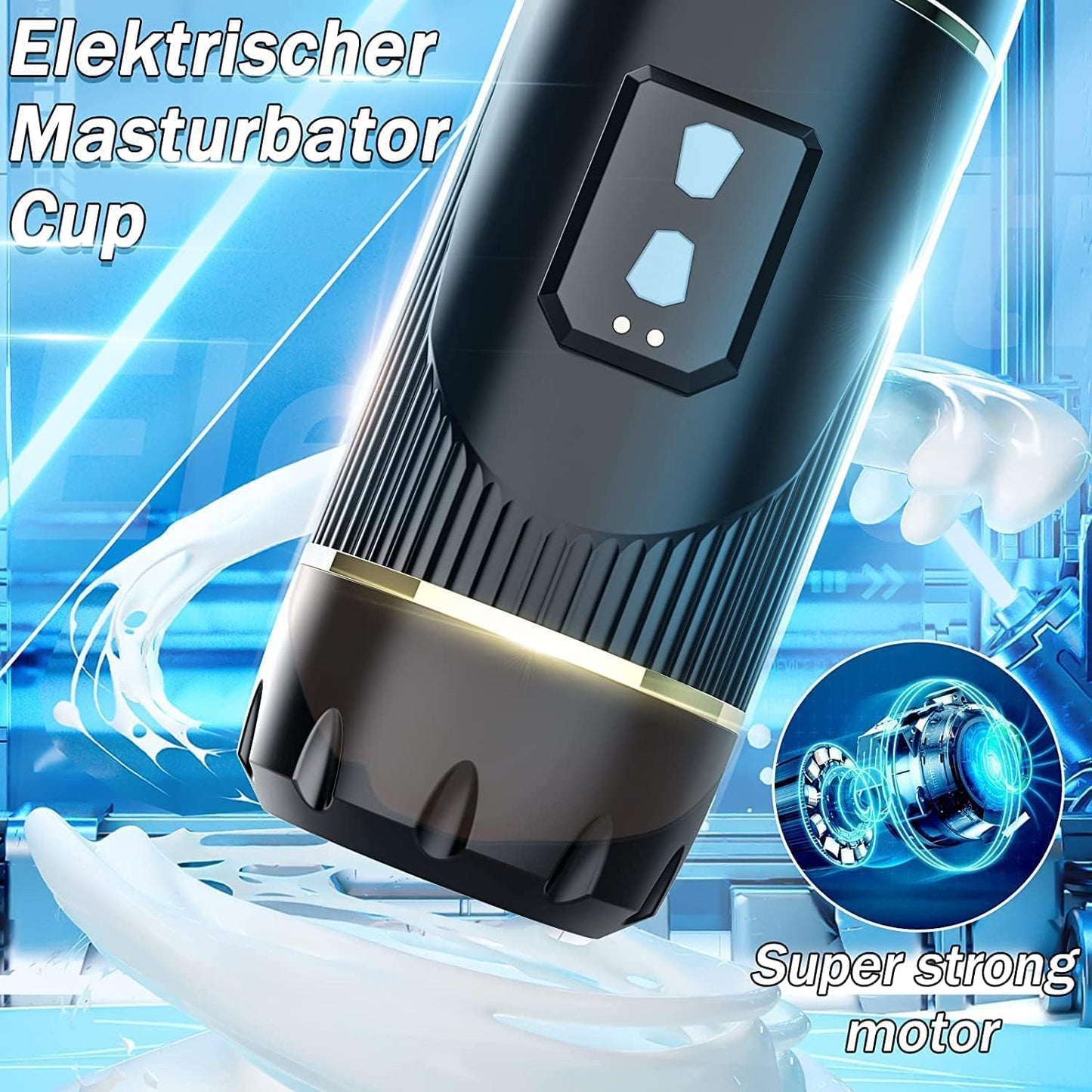 Automatic Male Masturbator Cup USB Rechargeable Vibrating Masturbation Sleeve 10 Modes