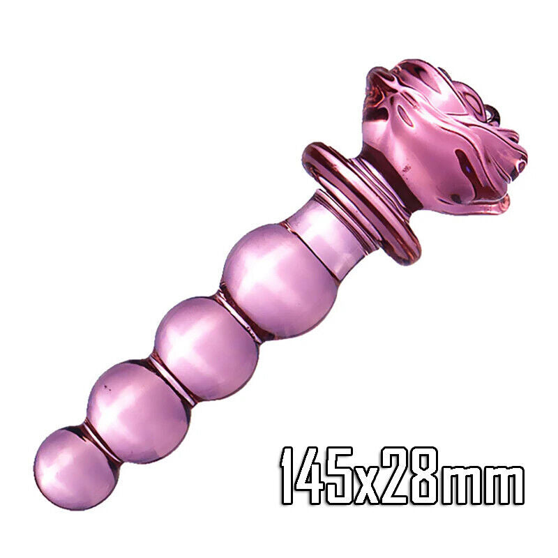 Glass Anal Plug Adult Novelty Toy – Smooth Glass, Multiple Styles