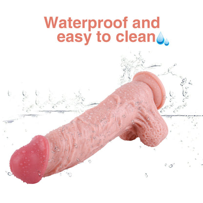 12 Inch Giant Thick G-SpotDildo with Strong Suction Cup, Soft Silicone Realistic Long Anal Dildo for Men and Women, Huge Large XXL Penis Extra-Large Wide Dildo Adult Sex Toy for Couples