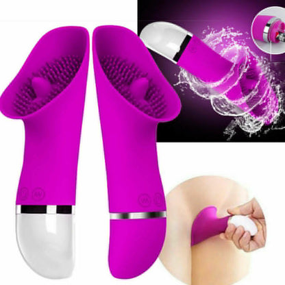 Realistic Tongue Vibrator for Women – Clitoral Licking Stimulator with 30 Vibration Modes – Adult Sex Toy for Nipple, G-Spot & Vaginal Pleasure – Couples Female Toy