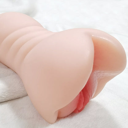 Realistic Male Masturbator Sleeve 3D Textured Dual Channel Pocket Toy 625g