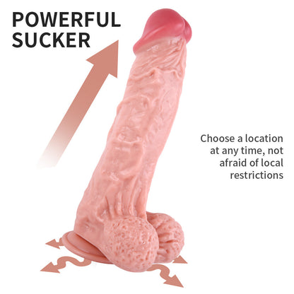 12 Inch Giant Thick G-SpotDildo with Strong Suction Cup, Soft Silicone Realistic Long Anal Dildo for Men and Women, Huge Large XXL Penis Extra-Large Wide Dildo Adult Sex Toy for Couples