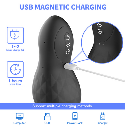 Automatic Sucking Male Sex Toys for Men – Masturbator Ultra Automatic Male Masturbator 7 Vibration & 7 Sucking Modes Realistic 3D Internal Texture for Penis Stimulation Massager with Suction Base