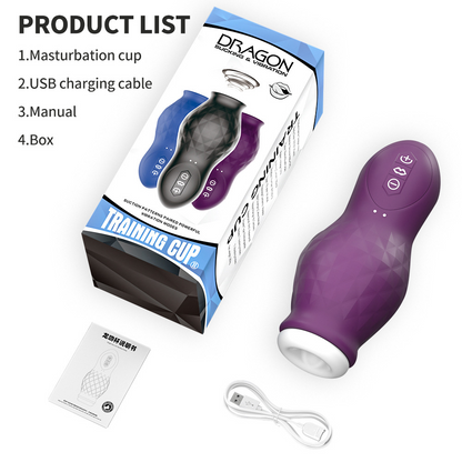 Automatic Sucking Male Sex Toys for Men – Masturbator Ultra Automatic Male Masturbator 7 Vibration & 7 Sucking Modes Realistic 3D Internal Texture for Penis Stimulation Massager with Suction Base