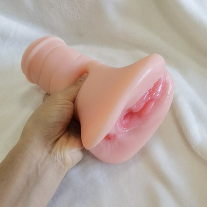 Male Sex Toys Masturbator for Men- 2 in 1 Realistic Male Masturbators with 3D Realistic Vagina and Tight Anus Adult Toys Pocket Pussy,Adult Sex Toys for Men Penis Stimulation Stroker Masturbation Cup.