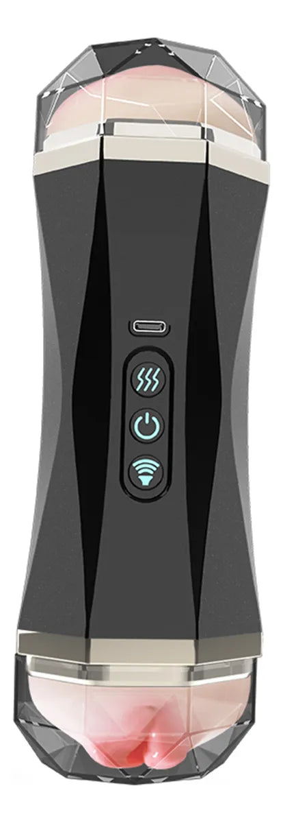 Rechargeable Male Masturbator Cup 8 Vibration Modes USB Waterproof Stroker Voice Sound