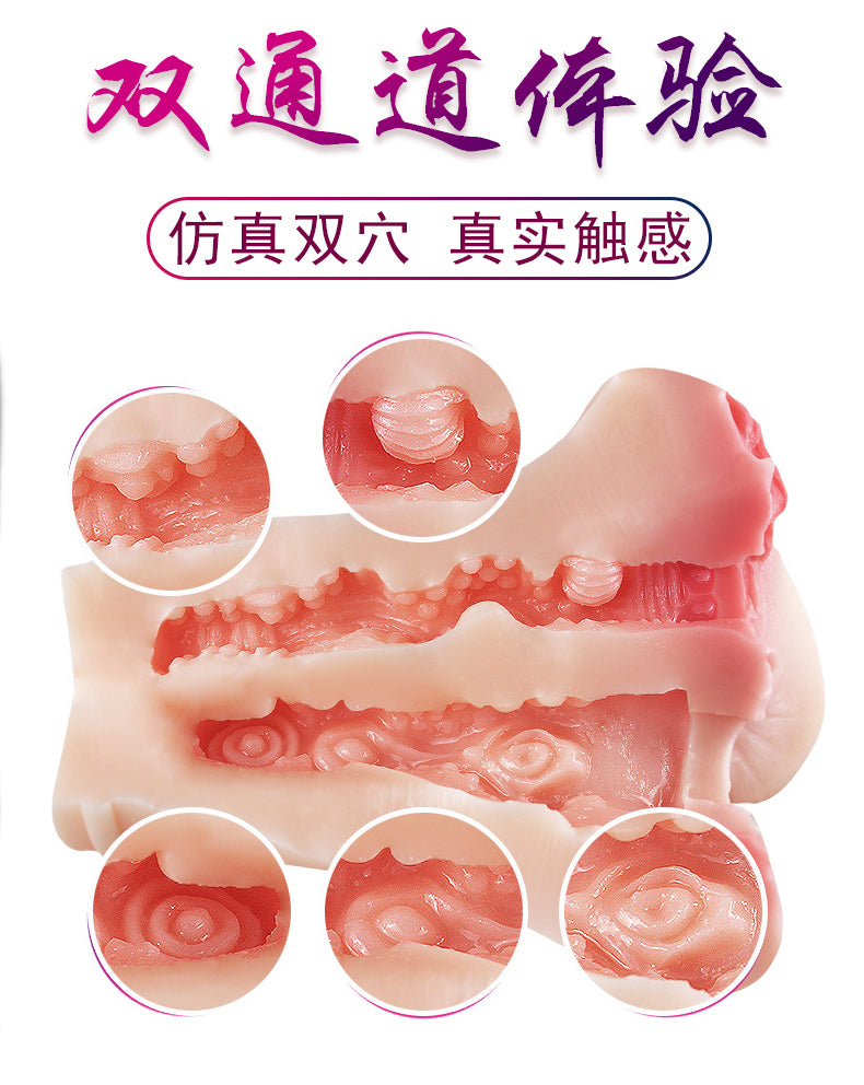 Male Sex Toys Masturbator for Men- 2 in 1 Realistic Male Masturbators with 3D Realistic Vagina and Tight Anus Adult Toys Pocket Pussy,Adult Sex Toys for Men Penis Stimulation Stroker Masturbation Cup.
