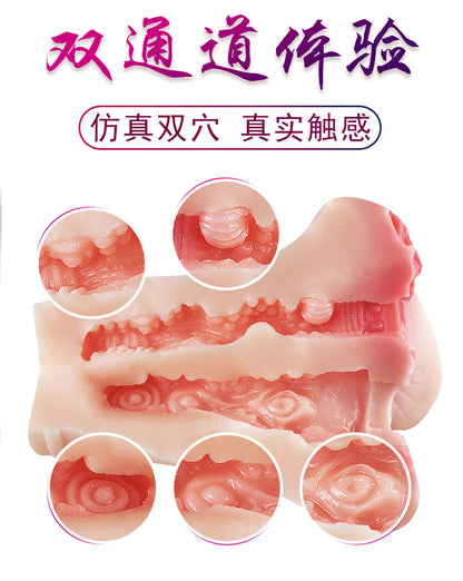 Male Sex Toys Masturbator for Men- 2 in 1 Realistic Male Masturbators with 3D Realistic Vagina and Tight Anus Adult Toys Pocket Pussy,Adult Sex Toys for Men Penis Stimulation Stroker Masturbation Cup.