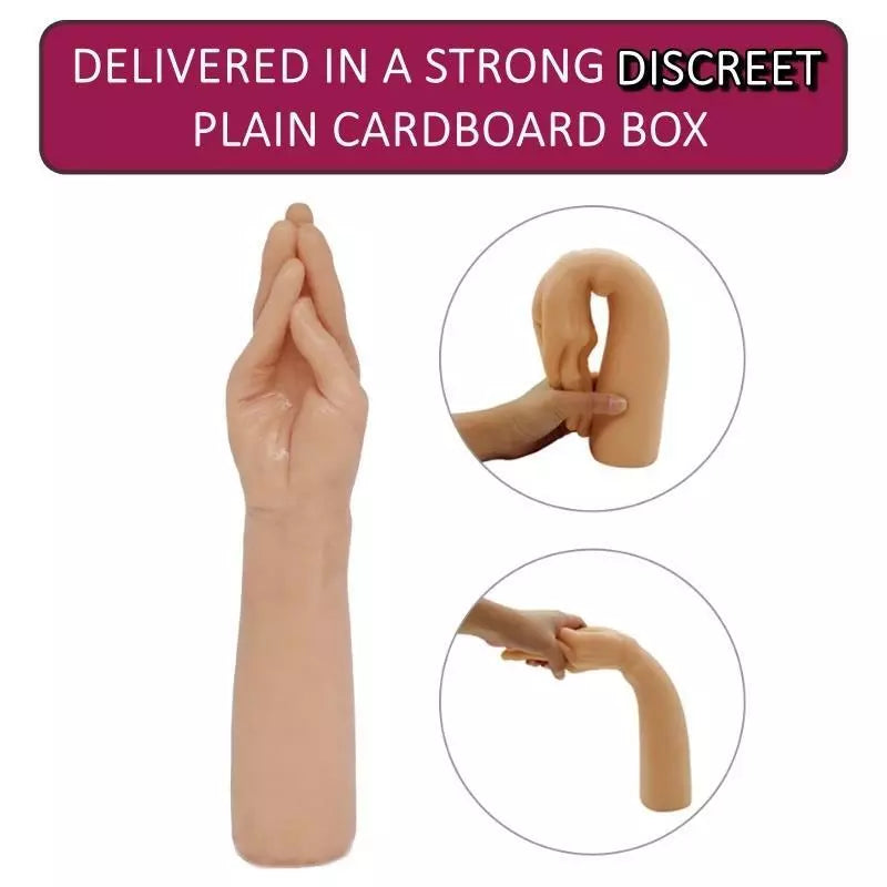 Large Silicone Fisting Dildo with Suction Cup Base 37.5cm Discreet Packaging