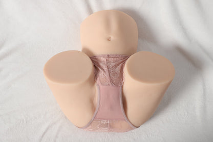 Realistic Silicone Female Torso Masturbator 10.8kg – Heating Suction Vibrating Love Doll with Sound Function