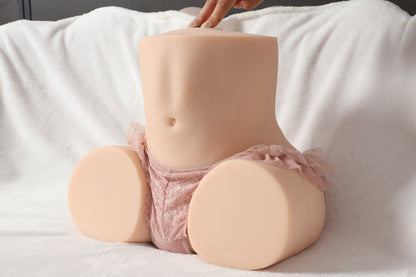 Realistic Silicone Female Torso Masturbator 10.8kg – Heating Suction Vibrating Love Doll with Sound Function