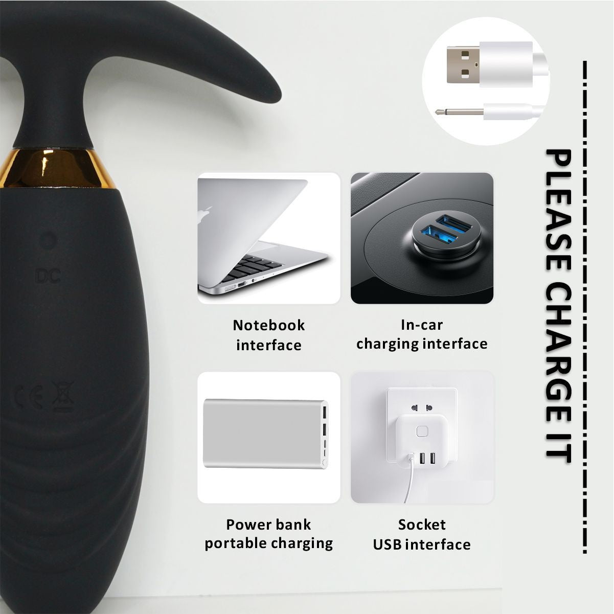 Anal Plug Anal Vibrators 10 Vibration Modes with 10M Remote Control, Waterproof Silicone Butt Plug Sex Toy Anal Vibrator Prostate Massagers, Anal Sex Toys for Men Women Couples