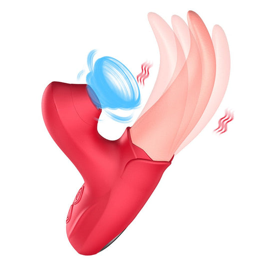 2 in 1 Dual Stimulation Vibrator G Spot & Clitoral Massager 20 Modes USB Recharge