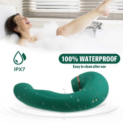 3 in 1 Rechargeable Personal Massager with Suction, Pulsing & Vibration, 5 Suction Modes 5 Pulsing Speeds 10 Frequencies, Waterproof Silicone, Magnetic USB Charging, Discreet Packaging