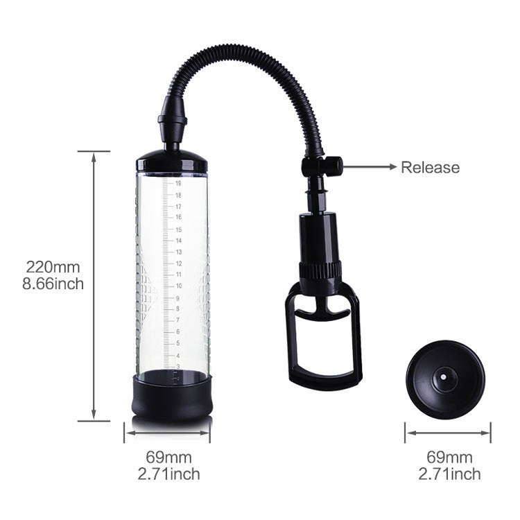 Strong Suction Men's Booster Vacuum Enhancement Pump with High Seal for Men to be a Bigger Men, Enlargement Device Bigger Vacuum Air Pump Extender Device Muscle Strength