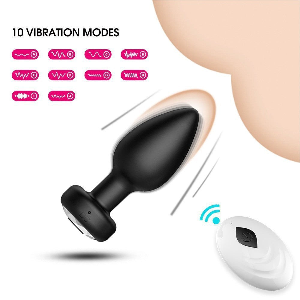Remote Control Vibrating Butt Plug 10 Modes | Wireless Anal Massager, USB Rechargeable Body-Safe Silicone, Waterproof Quiet, Discreet Anal Sex Toy for Men & Women Adult