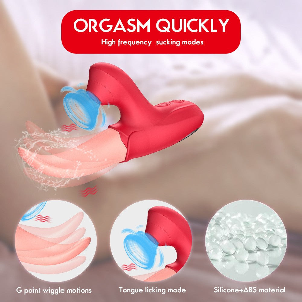 2 in 1 Dual Stimulation Vibrator G Spot & Clitoral Massager 20 Modes USB Recharge