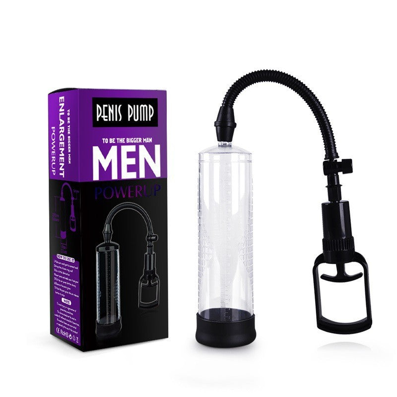 Strong Suction Men's Booster Vacuum Enhancement Pump with High Seal for Men to be a Bigger Men, Enlargement Device Bigger Vacuum Air Pump Extender Device Muscle Strength