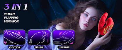 3 in 1 Rechargeable Personal Massager Suction Thrust Vibration Waterproof Purple