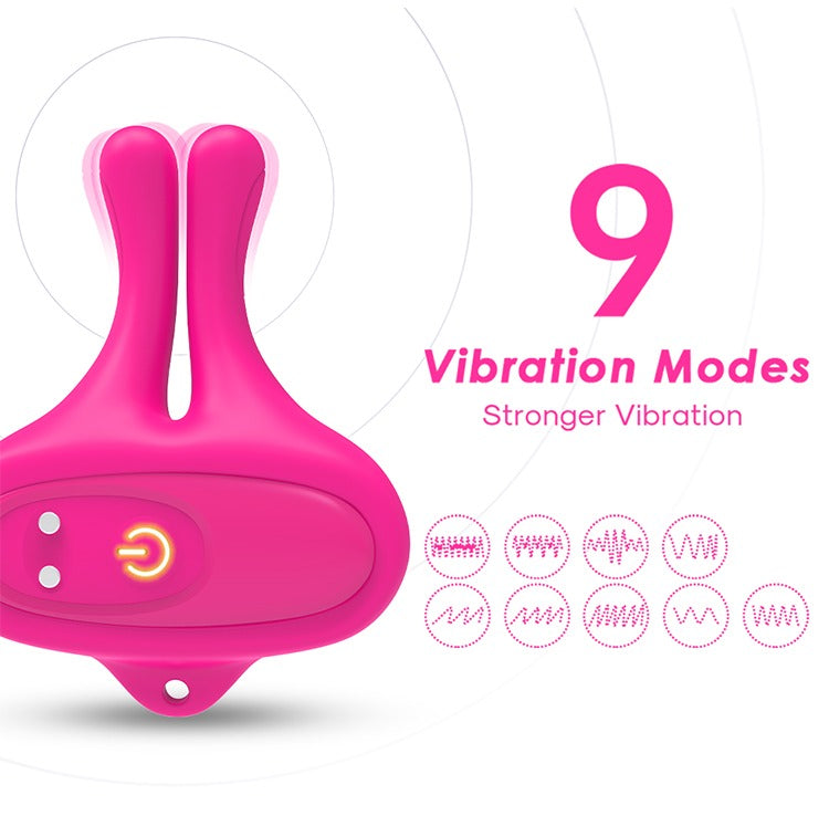 Remote Control Vibrating Nipple Clamps 10 Modes - Wireless Adjustable Adult Toy, Discreet Stimulator for Couples or Solo Use, Vibrating Breast Nipple Pleasure Device - Purple