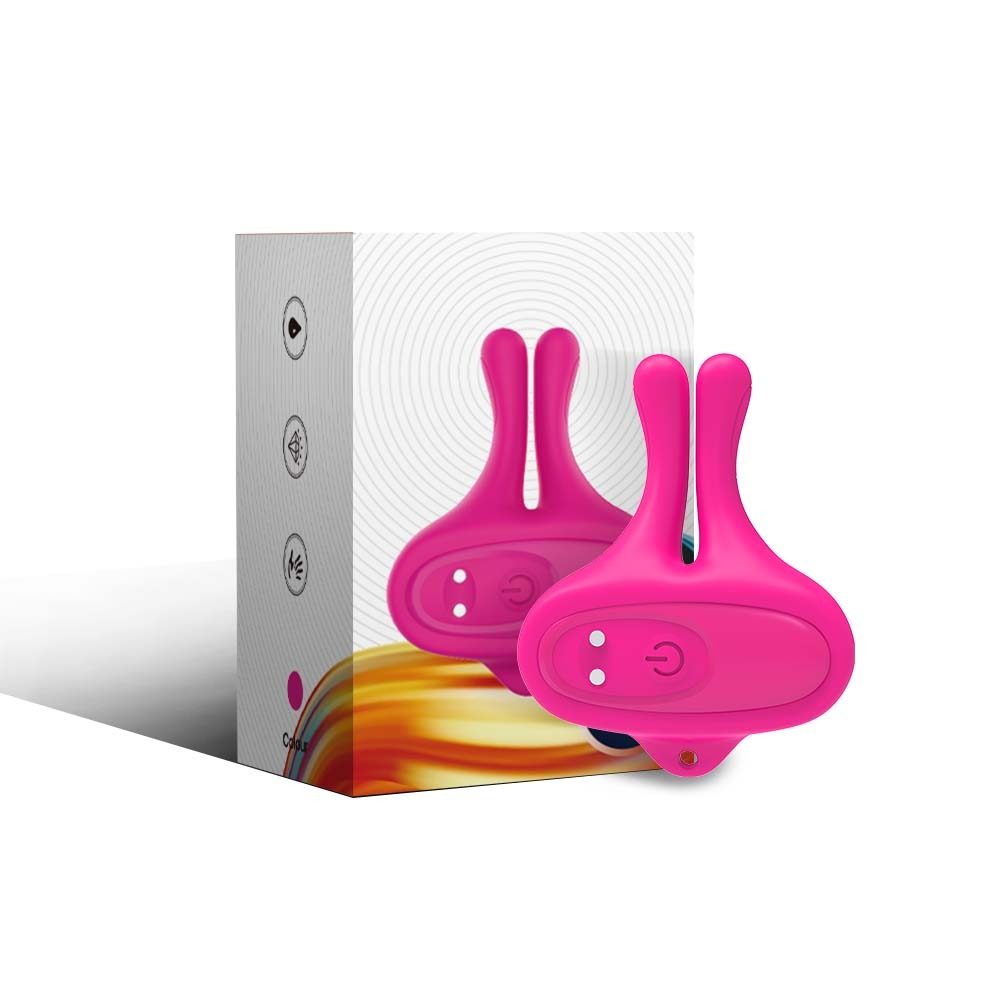 Remote Control Vibrating Nipple Clamps 10 Modes - Wireless Adjustable Adult Toy, Discreet Stimulator for Couples or Solo Use, Vibrating Breast Nipple Pleasure Device - Purple