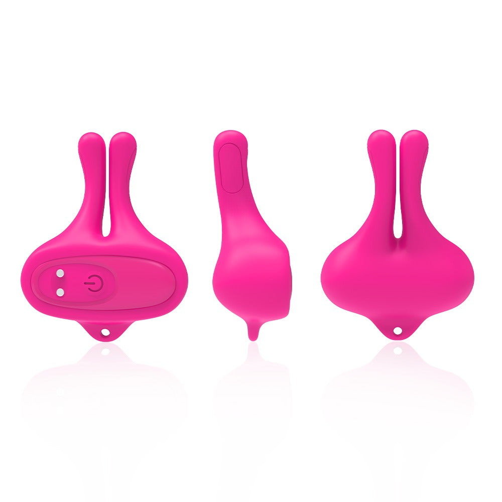 Remote Control Vibrating Nipple Clamps 10 Modes - Wireless Adjustable Adult Toy, Discreet Stimulator for Couples or Solo Use, Vibrating Breast Nipple Pleasure Device - Purple