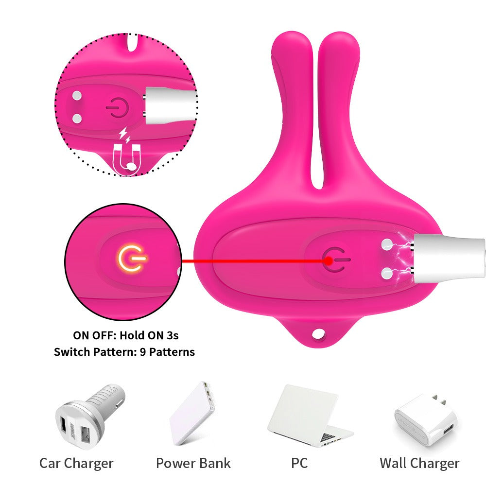 Remote Control Vibrating Nipple Clamps 10 Modes - Wireless Adjustable Adult Toy, Discreet Stimulator for Couples or Solo Use, Vibrating Breast Nipple Pleasure Device - Purple