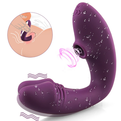 2-in-1 Suction & Vibration Massager – Waterproof & Ergonomic