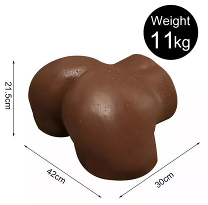 Sex Doll Pocket Pussies for Men Male Masturbator Realistic Adult Sex Toys for Men, Flesh 24LB Stroker Ass 3D Soft Butt Light with Vagina and Anal Channel for Several Sex Positions
