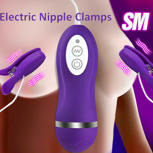 Vibrating Breast Nipple Clamps,Nipple Clamps for Women with 10 Vibration Frequencies,IPX7 Waterproof,Nipple Sex toys