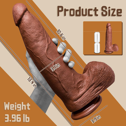 13 inch Huge Dildo for Men Women, 3.1'' Diameter Anal Big Thick Dildos with Strong Suction Cup Adult G-spot Fake Penis with Small Glans for Male Female Adult Toys & Game