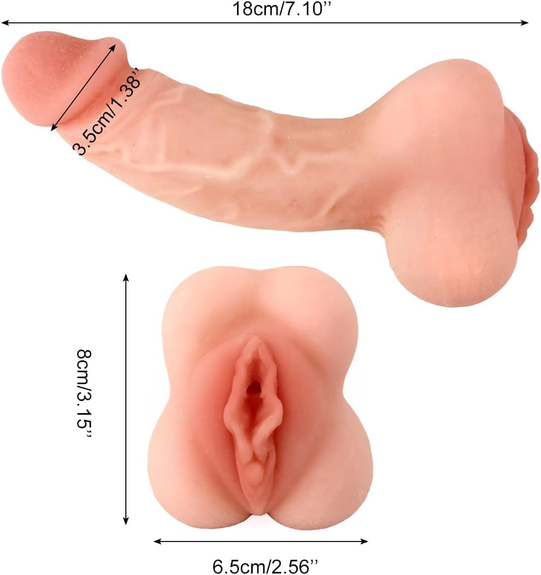 Cock Male Masturbator Dildo Pussy Pocket Sex Toys for Couple Men Women Skin Colour
