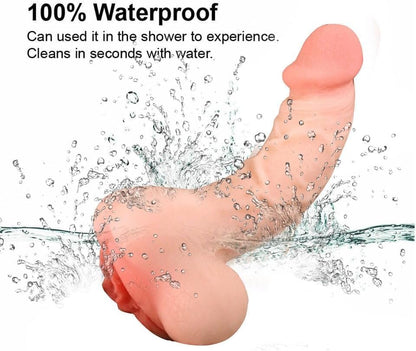 Cock Male Masturbator Dildo Pussy Pocket Sex Toys for Couple Men Women Skin Colour