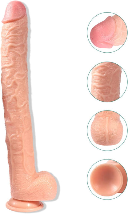 Premium Realistic Silicone Novelty Toy – Large Size, Soft & Flexible Design