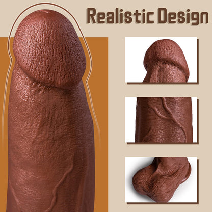 13 inch Huge Dildo for Men Women, 3.1'' Diameter Anal Big Thick Dildos with Strong Suction Cup Adult G-spot Fake Penis with Small Glans for Male Female Adult Toys & Game