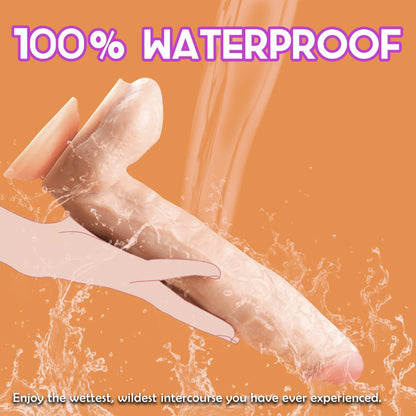 12" Large PVC Dildo Intimate Massager Strong Suction Base 9.45" Insertable 900g