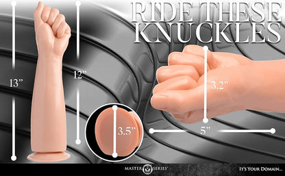 30 cm Large Silicone Hand & Forearm Adult Toy with Strong Suction Cup Base, Life-Size Realistic Design, Wide Knuckle Shape, Body-Safe Flexible Material, Discreet Packaging