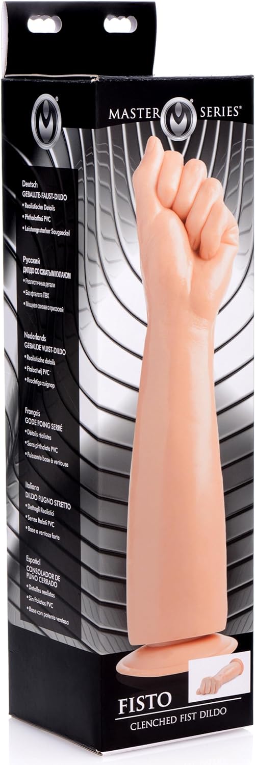 30 cm Large Silicone Hand & Forearm Adult Toy with Strong Suction Cup Base, Life-Size Realistic Design, Wide Knuckle Shape, Body-Safe Flexible Material, Discreet Packaging